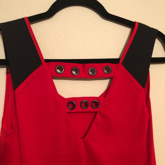 Kardashian Kollection Red Tunic Tank Top—XS - Picture 5 of 6